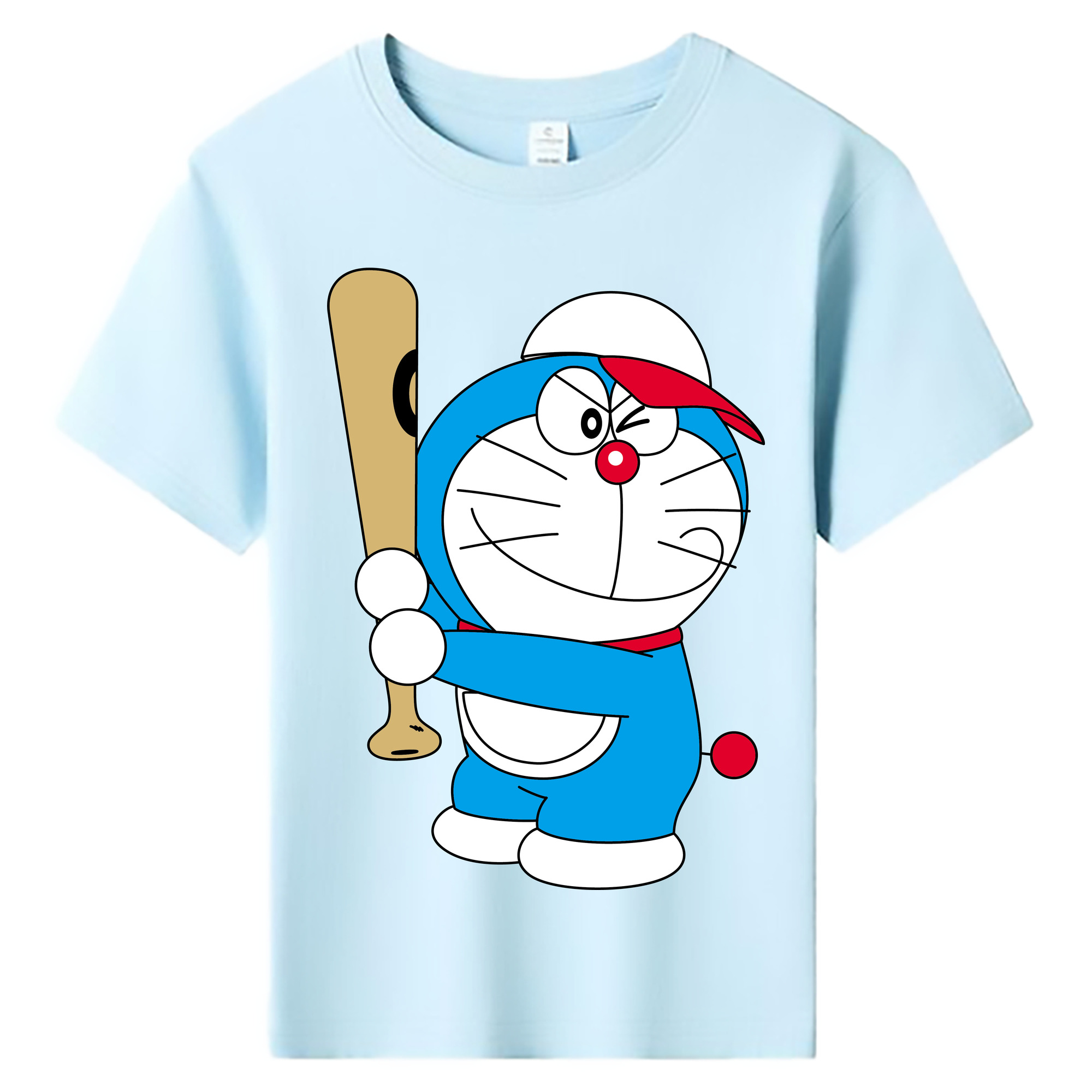 （画像用） ドラえもん Doraemon 綿100％キッズTシャツ（フロントプリント）